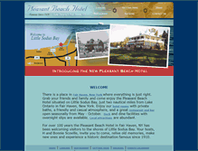 Tablet Screenshot of pleasantbeach.com